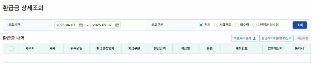 정부24와 홈택스, 국세환급금 조회지급신청방법 최종정리 3